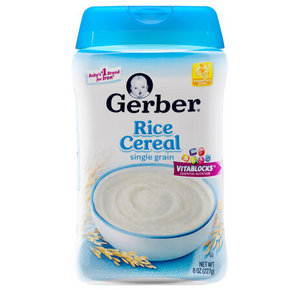 GERBER 嘉宝 婴幼儿辅食米粉 4个月以上 227g