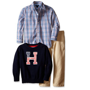 限2T码： TOMMY HILFIGER 男童三件套