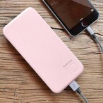 又降价啦！Puridea 10000mAh 时尚移动电源/充电宝（粉色）