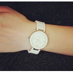 新低！Anne Klein AK/1019WTWT 纯白镶钻陶瓷女表
