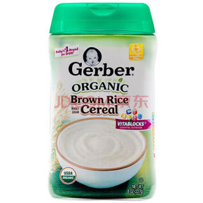 嘉宝(GERBER) 婴幼儿辅食 有机糙米米粉 227g