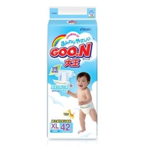 GOO.N 大王 维E婴儿纸尿裤 加大号XL42片   