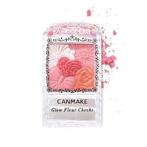 CANMAKE 花瓣雕刻 五色腮红 色号2 杏色芙蓉 6g   