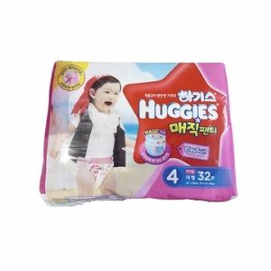 HUGGIES 好奇 铂金装 拉拉裤 女 L 32   
