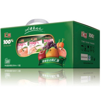 已涨价国美在线 汇源 100%桃汁200ml*12礼盒装