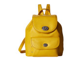 COACH Mini Turnlock Tie Rucksack 黄色真皮背包 $177.99（约1222元）