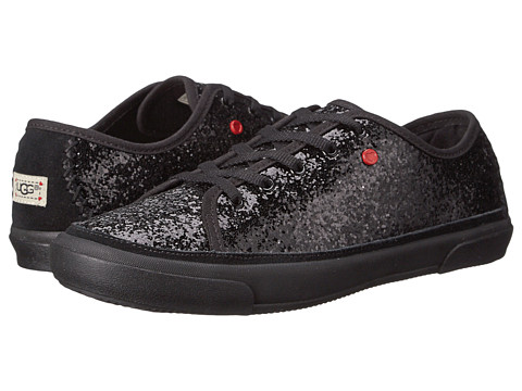 成人可穿！UGG Kids Lace-Up 亮片帆布鞋