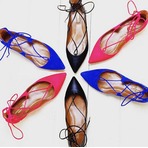 Aquazzura Christy 女士绑带平底鞋