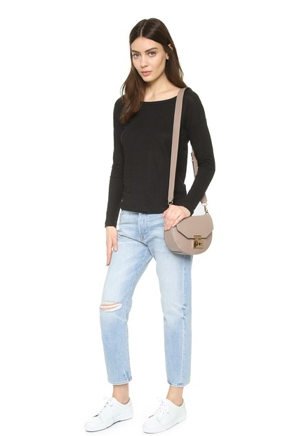 Rebecca Minkoff 瑞贝卡明可弗 女士Paris 鞍形包