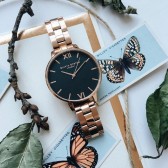 Olivia Burton 复古黑金链条女款腕表 £60（约534元）