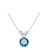 Brilliant Diamond 蓝钻14K 白金项链 降至$229（约1513元）