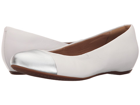Clarks 其乐 Alitay Susan女士真皮休闲鞋 白色