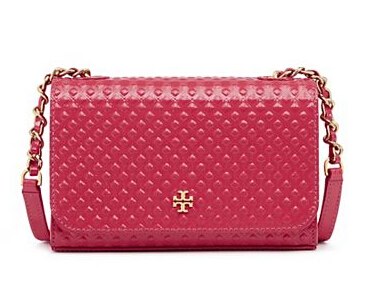Tory Burch 托里·伯奇 女士菱格压纹真皮单肩包 3色