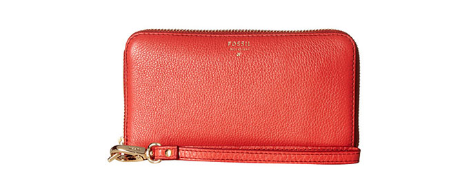Fossil 化石 Sydney 女款真皮钱包