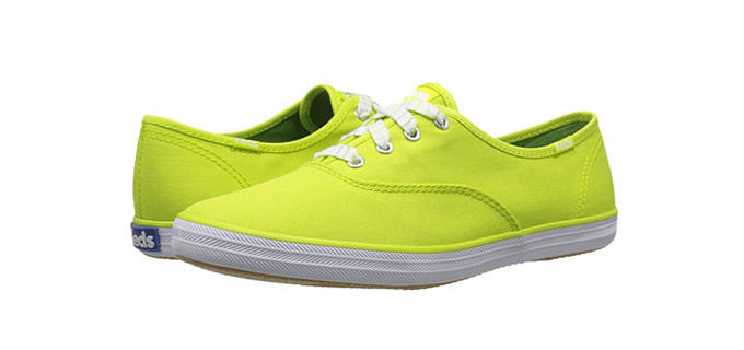 Keds Champion Oxford 女士系带帆布鞋 嫩绿色
