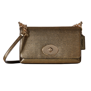 COACH 蔻驰 Metallic Pebble 女士斜挎包