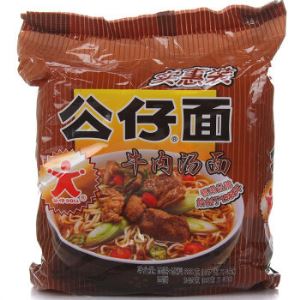 公仔面（DOLL） 牛肉汤面 4联包实惠装388g*2件   