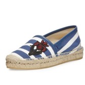 Gucci 古驰 女式鸢尾花刺绣草编渔夫鞋 $215（约1507元）