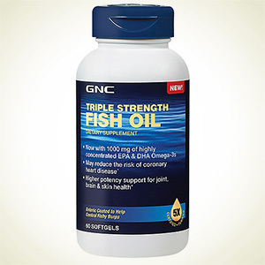 GNC：GNC 健安喜三倍强效深海鱼油60粒