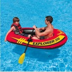 Intex Explorer 200 充气橡皮艇 + 一对桨 + 充气泵