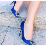 Manolo Blahnik 水钻款，麂皮款等美鞋打折热卖
