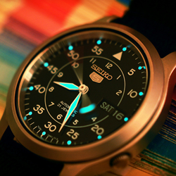 海淘精选：Amazon SEIKO精工 SNK809精工5号 男士自动机 械表（21石、全背透）
