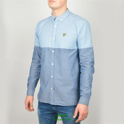 海淘精选：Amazon LYLE&SCOTT苏格兰金鹰 男士纯棉拼色长袖衬衫