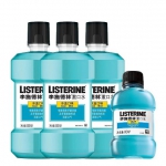 李施德林 Listerine 冰蓝口味漱口水500ml*3+80ml59.9元包邮