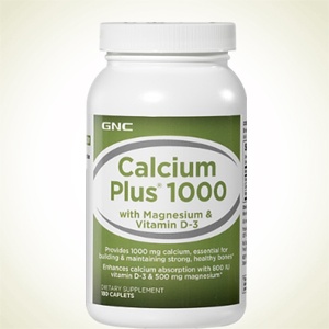 GNC：Calcium Plus 1000 钙镁维生素D 180粒