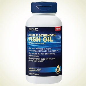 GNC ：健安喜三倍强效深海鱼油60粒