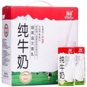 辉山Huishan 超高温灭菌纯牛奶250ml*12礼盒装   