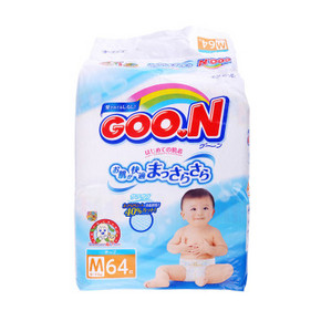 日本进口 GOON 大王 婴幼儿纸尿裤 M64片