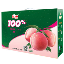限华东/华南：Huiyuan 汇源 100%桃汁1L*6盒/箱