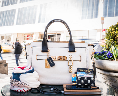 COACH Colorblock Coach Swagger 37 蔻驰 女士手提包
