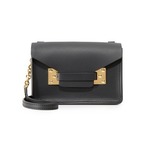 Sophie Hulme 女式黑色牛皮小号信封包