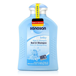 1号店超市 sanosan哈罗闪 婴儿二合一沐浴洗发露200ml*3瓶