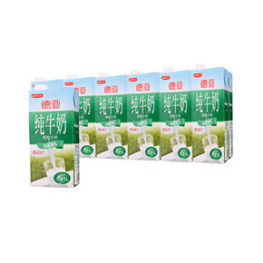德亚 脱脂牛奶 整箱装 1L*12盒