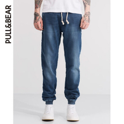 天猫 PULL&BEAR 男士紧身款系带牛仔裤