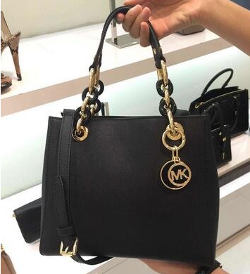 Michael Kors Cynthia女士小号真皮手提斜挎包