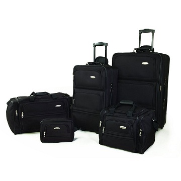 超划算的~Samsonite 新秀丽 5件套软壳行李箱