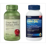 独家！GNC 葡萄籽精华 300 mg + 3倍强效鱼油 2款热卖