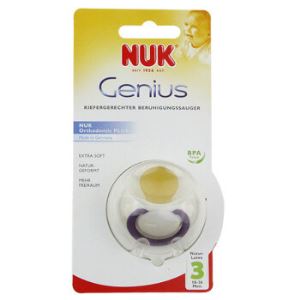 NUK 天才乳胶防胀气安抚奶嘴 1只装   