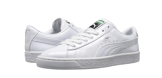 额外9折！ PUMA Basket Matte & Shine 女款简约小白鞋