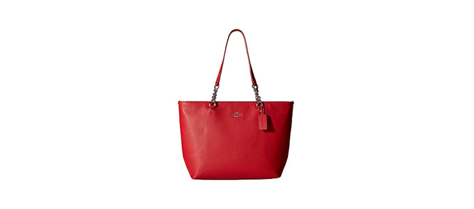 COACH 蔻驰 Polished Pebble Leather Sophia 女士真皮托特包