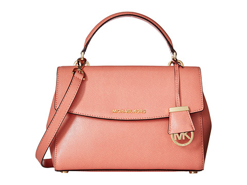 MICHAEL Michael Kors Ava Sm Th Satchel女士真皮斜挎包 粉色款
