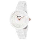 Bulova 宝路华Classic 清新白陶瓷时装女表 $129（约906元）