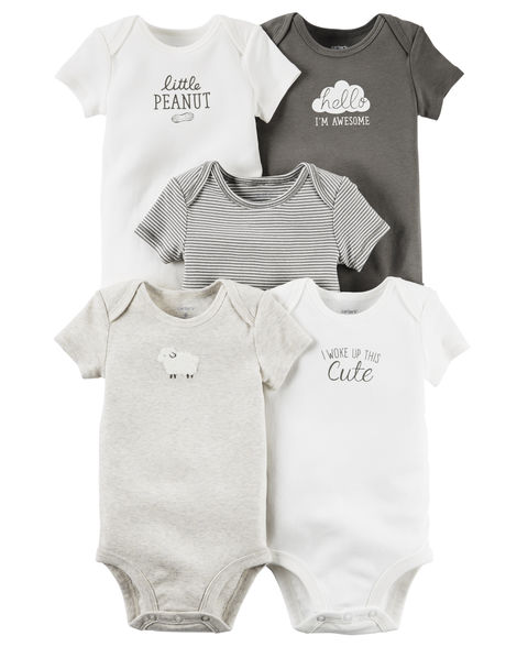 Carter's 卡特 Original Bodysuits 宝宝连体衣5件套