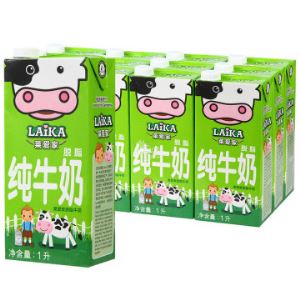 莱爱家LAIKA 脱脂牛奶 1L*12 德国进口   