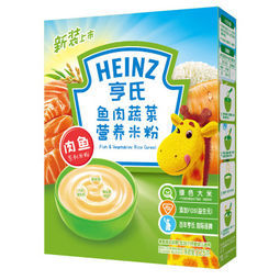 Heinz亨氏 鱼肉蔬菜营养米粉 225g/盒