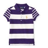 Ralph Lauren 拉夫·劳伦 女童拼色条纹Polo 衫 $34.65（约243元）